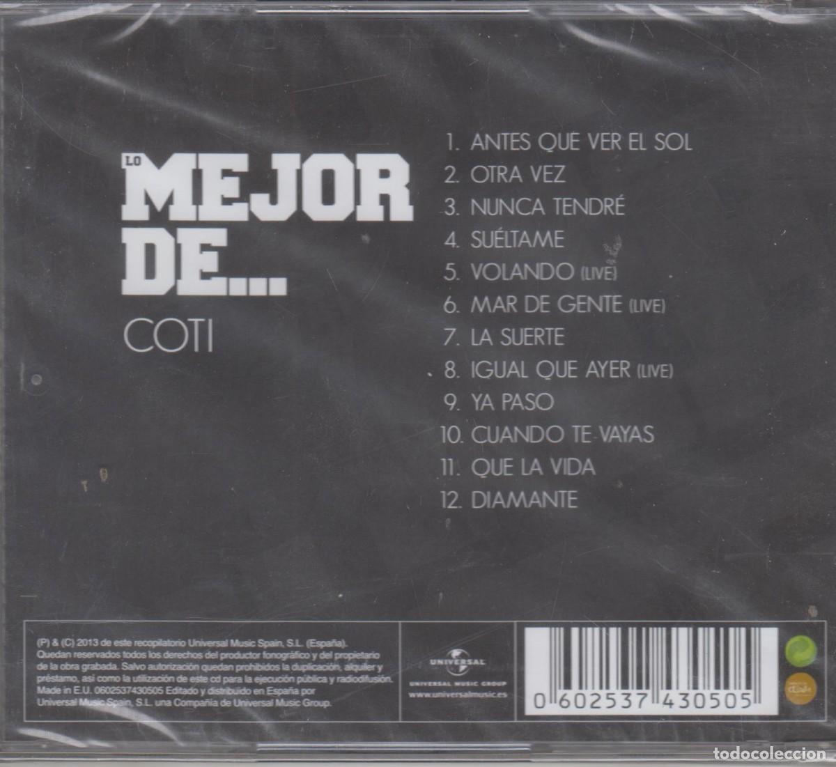 CDs de m&uacute;sica: Lo mejor de Coti cd 2013 (Precintado) - Foto 2