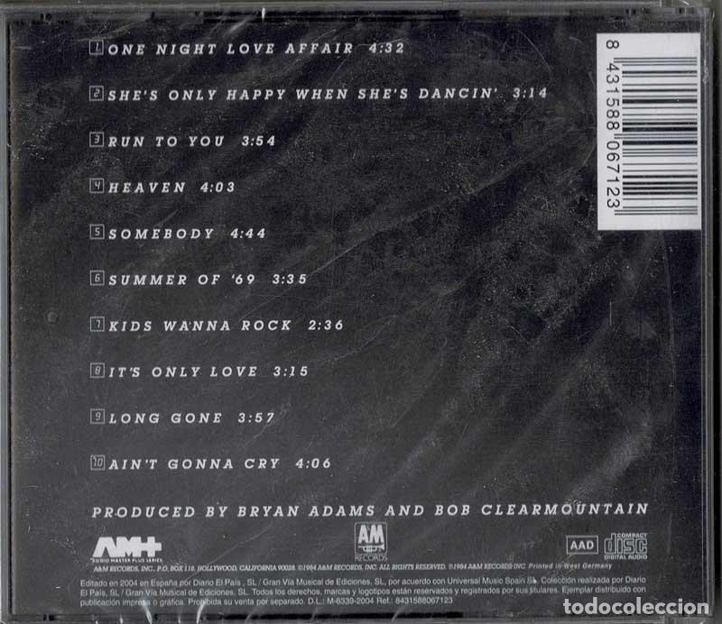 CDs de m&uacute;sica: Bryan Adams - Reckless. CD (precintado) - Foto 2