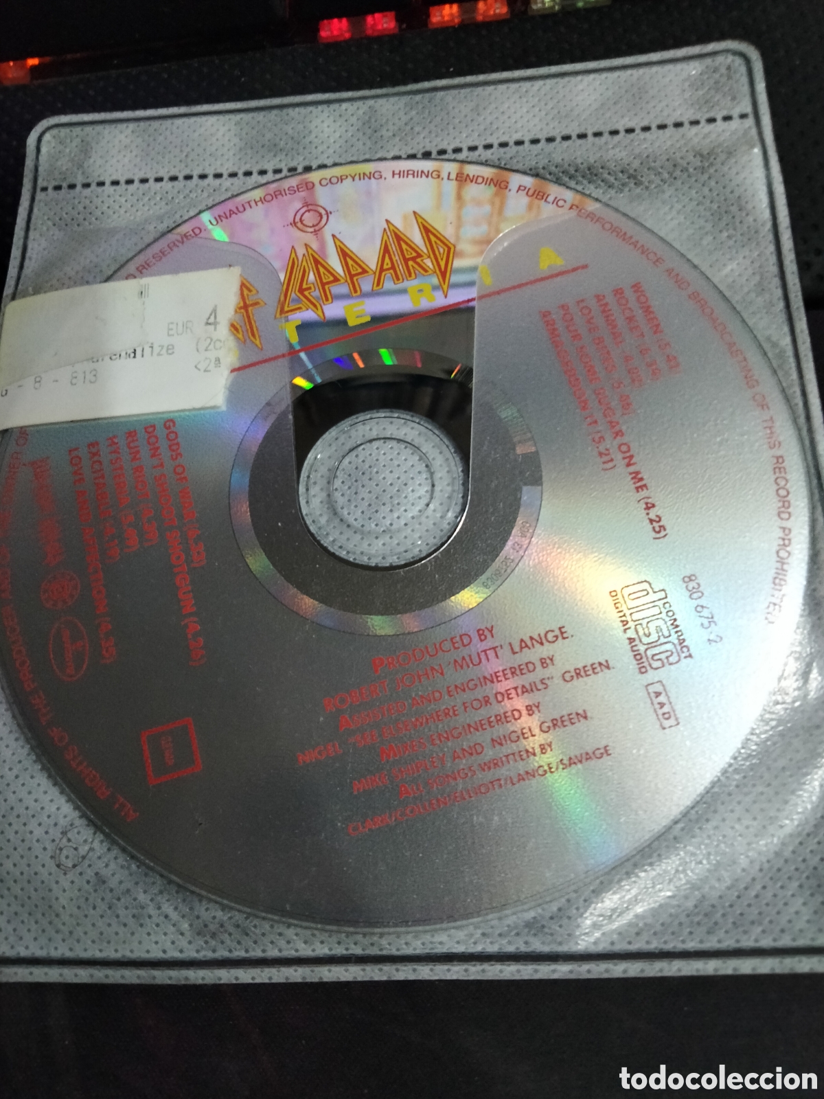 CDs de m&uacute;sica: CD def leppard adrenalize -210 (disco solo) - Foto 2