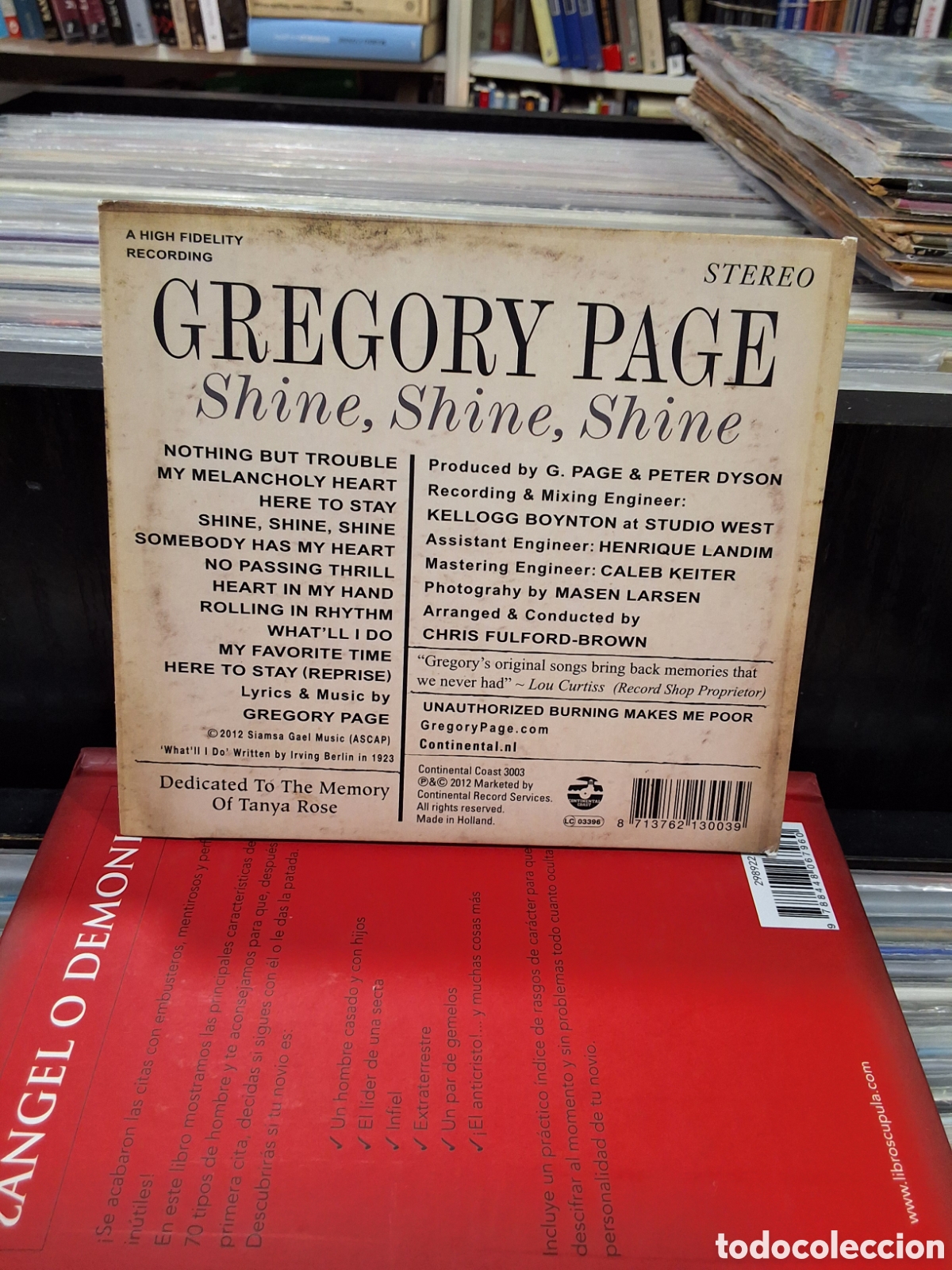 CDs de m&uacute;sica: GREGORY PAGE & HIS BAND ORCHESTRA - SHINE - Foto 2
