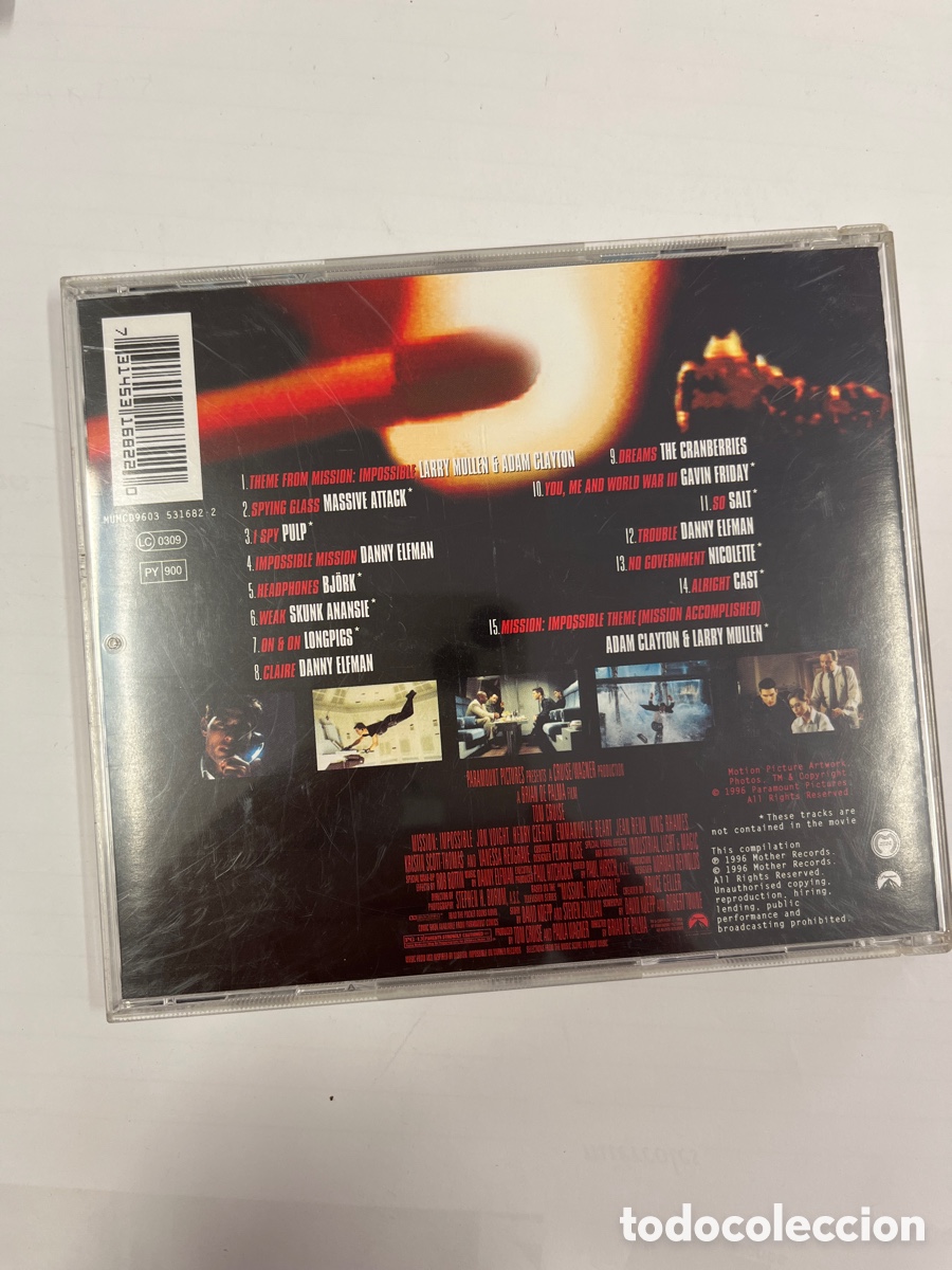 CDs de m&uacute;sica: CD BSO - MISSION IMPOSSIBLE / MISION IMPOSIBLE - CD - BJORK / CRANBERRIES / MASSIVE ATTACK - Foto 2