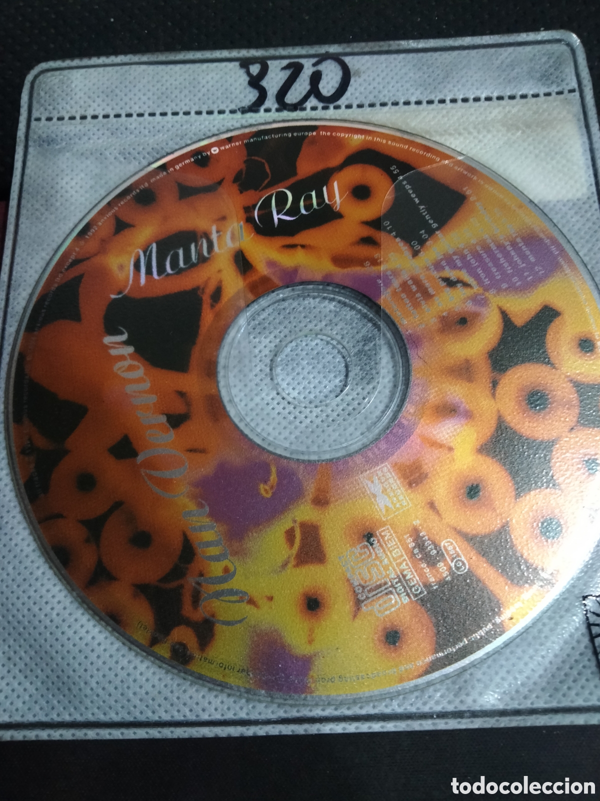 CDs de m&uacute;sica: Cd manta Ray van vernon -320 (disco solo) - Foto 1