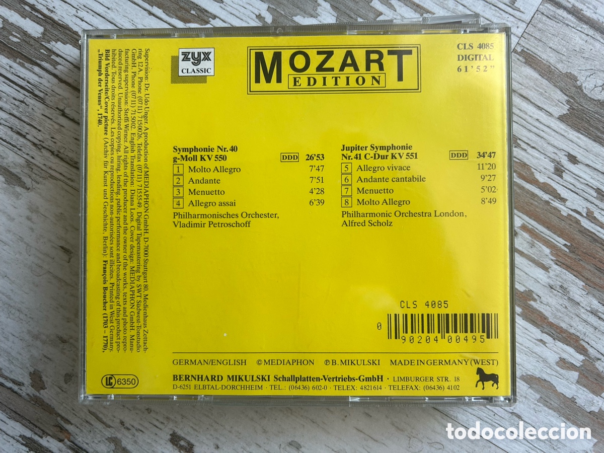 CDs de m&uacute;sica: DISCO 1- CD MOZART ED. 2&ordm; CENTENARIO - Foto 2