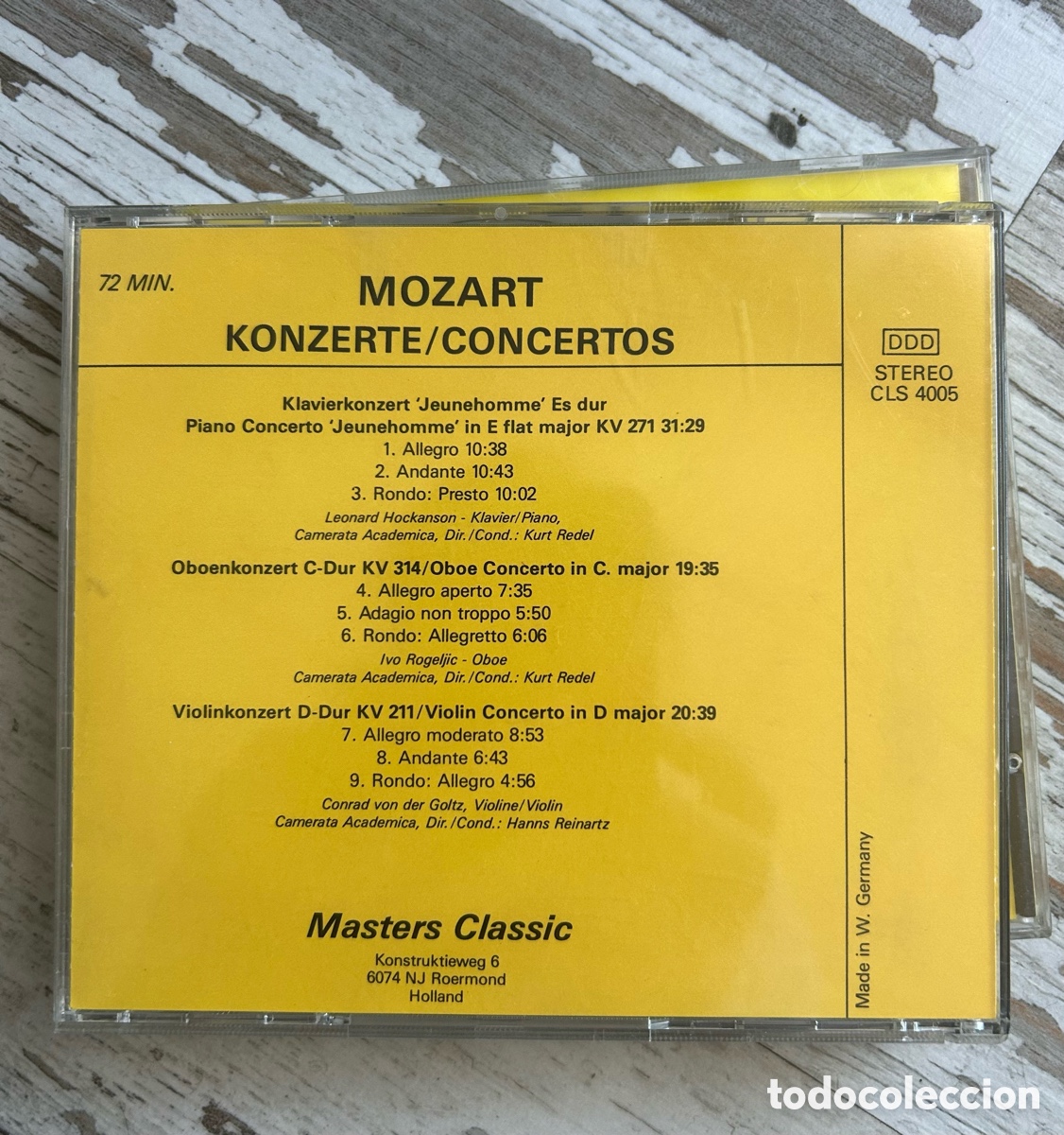 CDs de m&uacute;sica: DISCO 2- CD CONCIERTOS MOZART - Foto 2