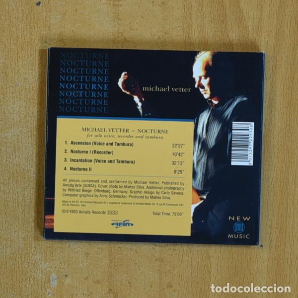 CDs de m&uacute;sica: MICHAEL VETTER - NOCTURNE - CD - Foto 2