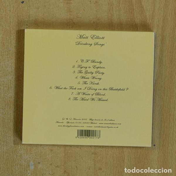 CDs de m&uacute;sica: MATT ELLIOTT - DRINKING SONGS - CD - Foto 2