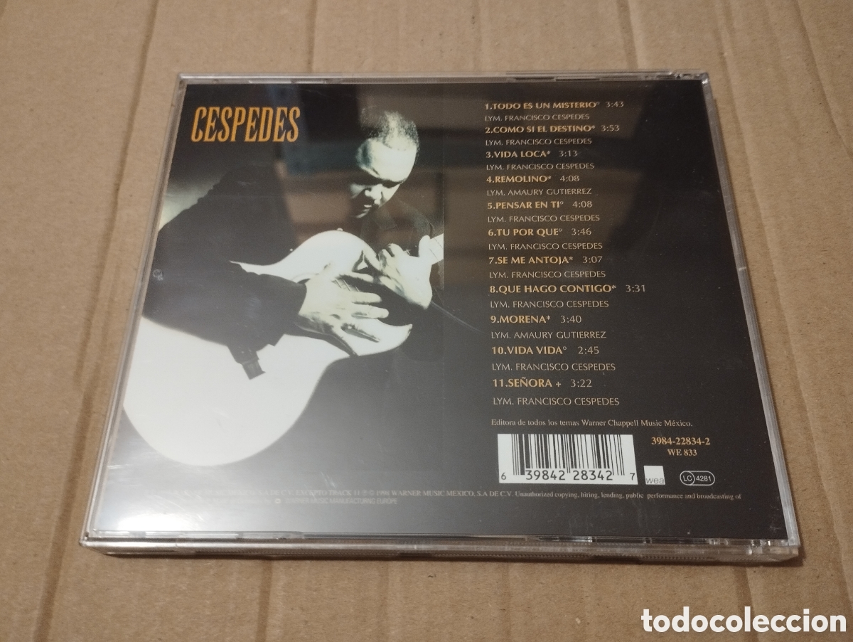 CDs de m&uacute;sica: FRANCISCO CESPEDES. VIDA LOCA (CD) - Foto 3