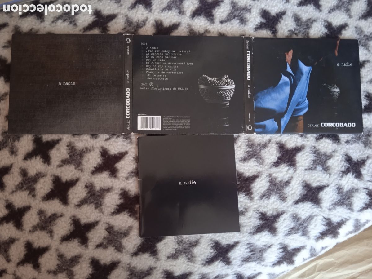 CDs de m&uacute;sica: JAVIER CORCOBADO * A NADIE (CD+DVD) - Foto 3