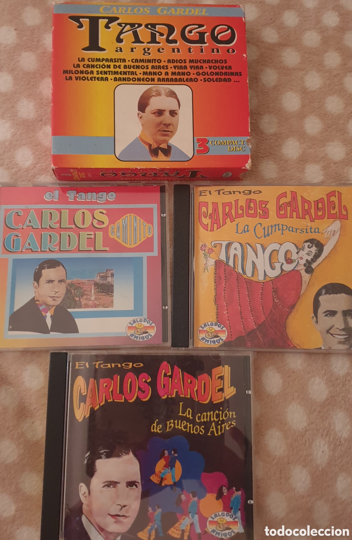 CDs de m&uacute;sica: Tangos, Carlos Gardel, 3 cds - Foto 1