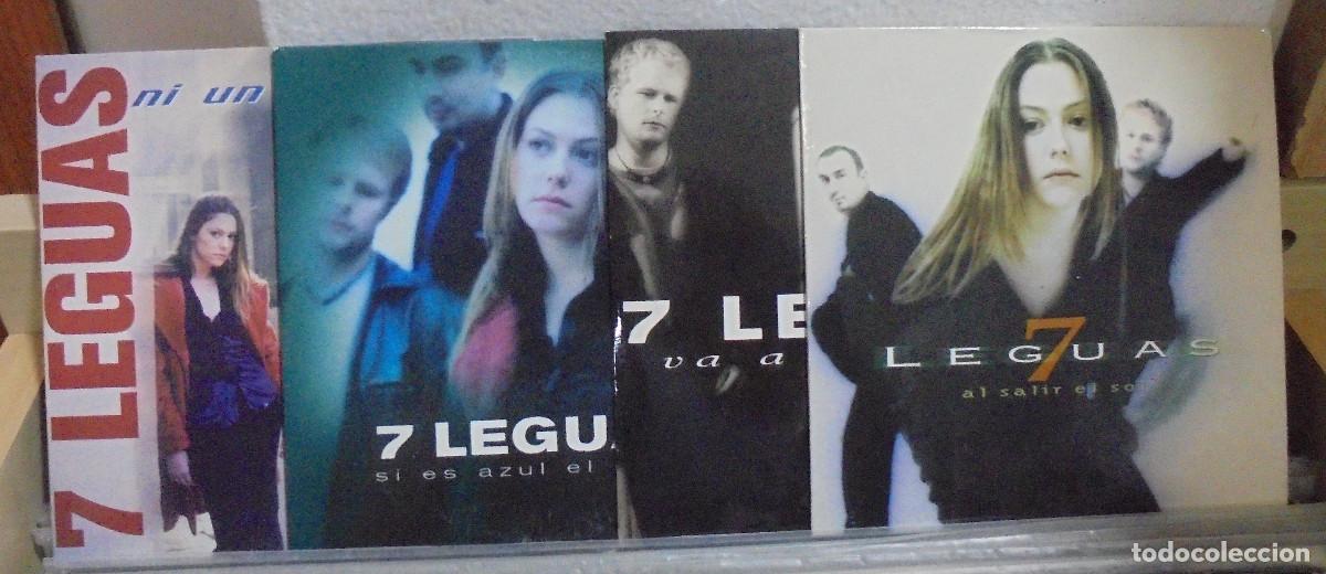 CDs de m&uacute;sica: 7 Leguas. Al salir el sol / Va a estallar / Si es azul el calor / Ni un millon - 4 CD 's single