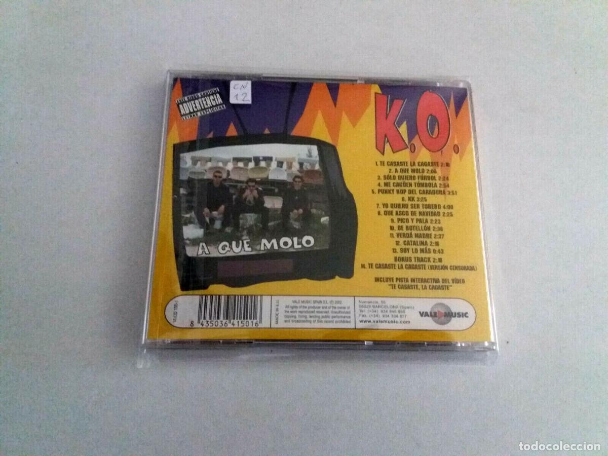 CDs de m&uacute;sica: K.O. &rdquo;A QUE MOLO&rdquo; CD 14 TRACKS COMO NUEVO - Foto 2