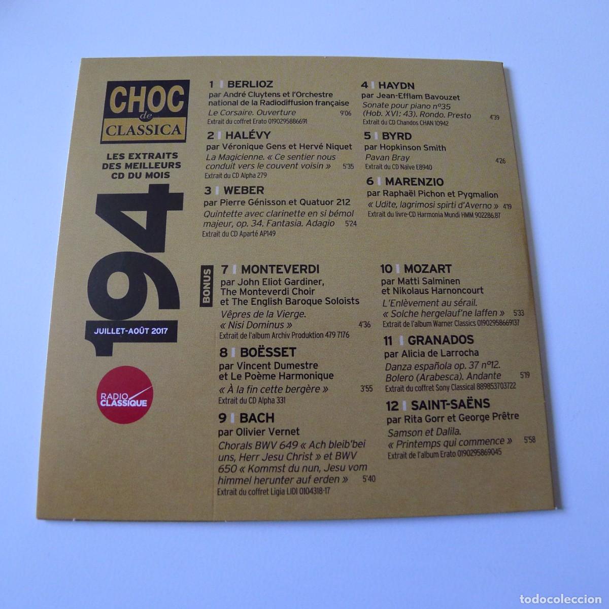 CDs de m&uacute;sica: CHOC DE CLASSICA CD recopilatorio 194 - Foto 2