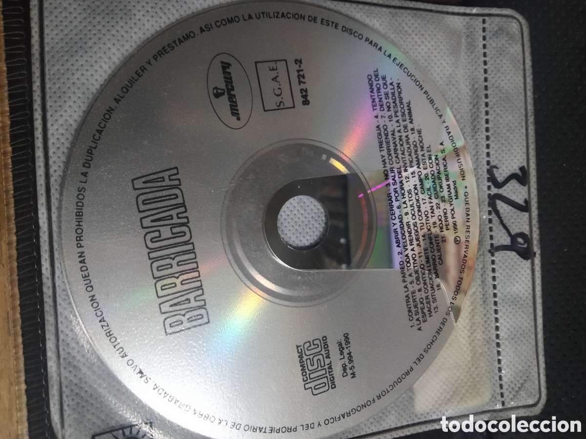 CDs de m&uacute;sica: Cd barricada -329 (disco solo) - Foto 1