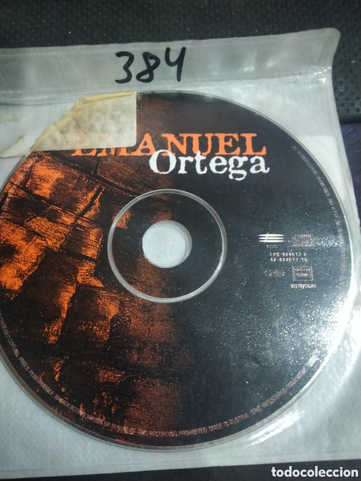 CDs de m&uacute;sica: CD Emanuel ortega -384 (disco solo) - Foto 1