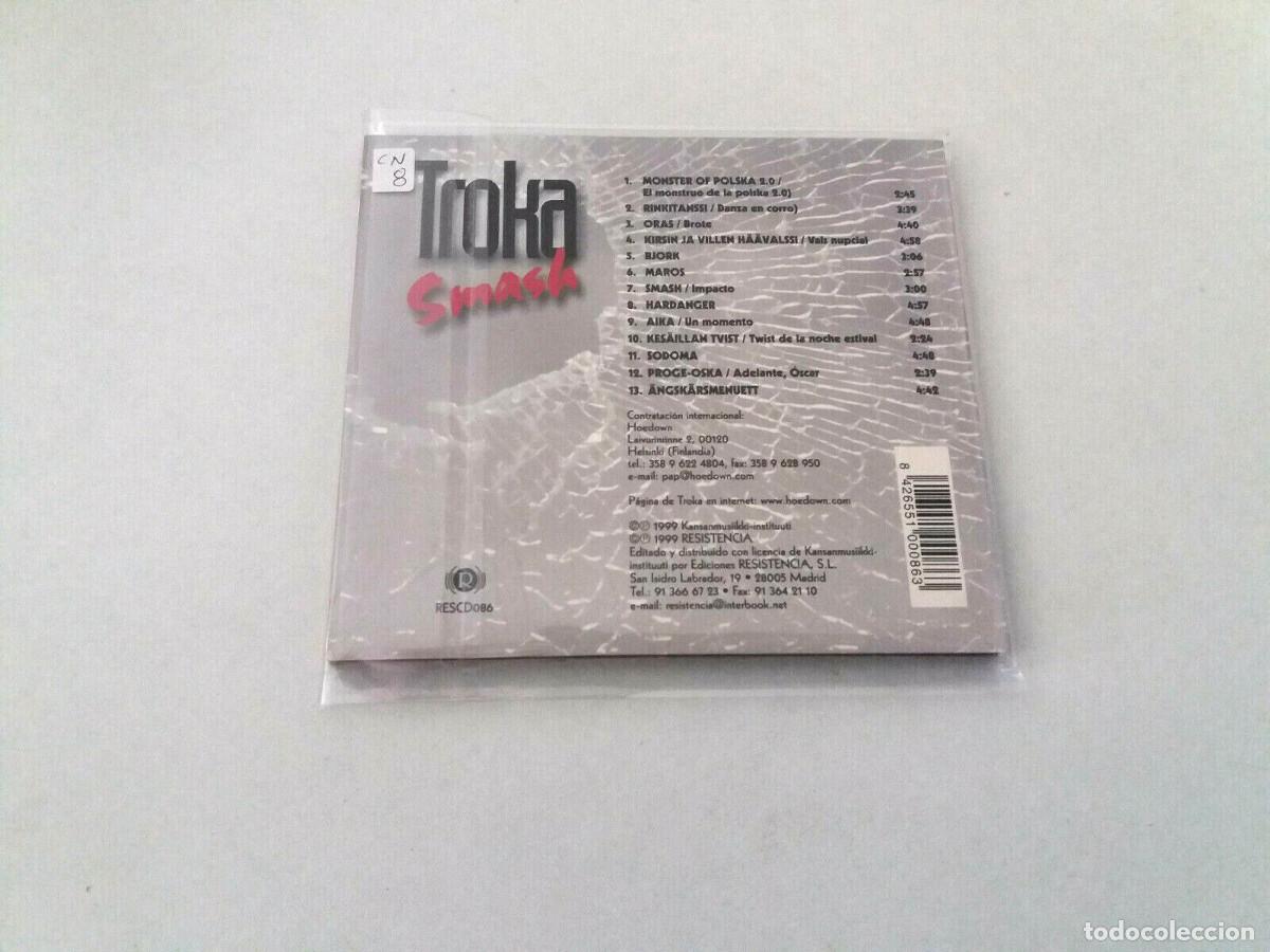 CDs de m&uacute;sica: TROKA &rdquo;SMASH&rdquo; CD 13 TRACKS COMO NUEVO DIGIPACK - Foto 2