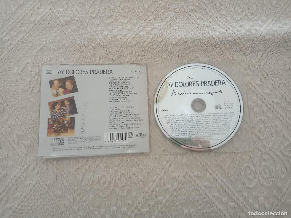 CDs de m&uacute;sica: CD MARIA DOLORES PRADERA: A MIS AMIGOS - Foto 2
