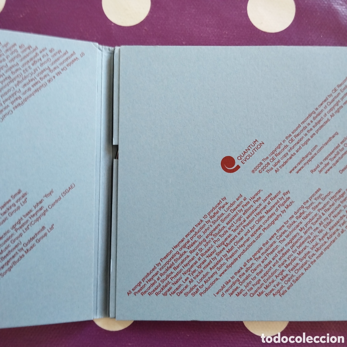 CDs de m&uacute;sica: RAVID HANG RAVID CD QUANTUM EVOLUTION 2008 - Foto 2