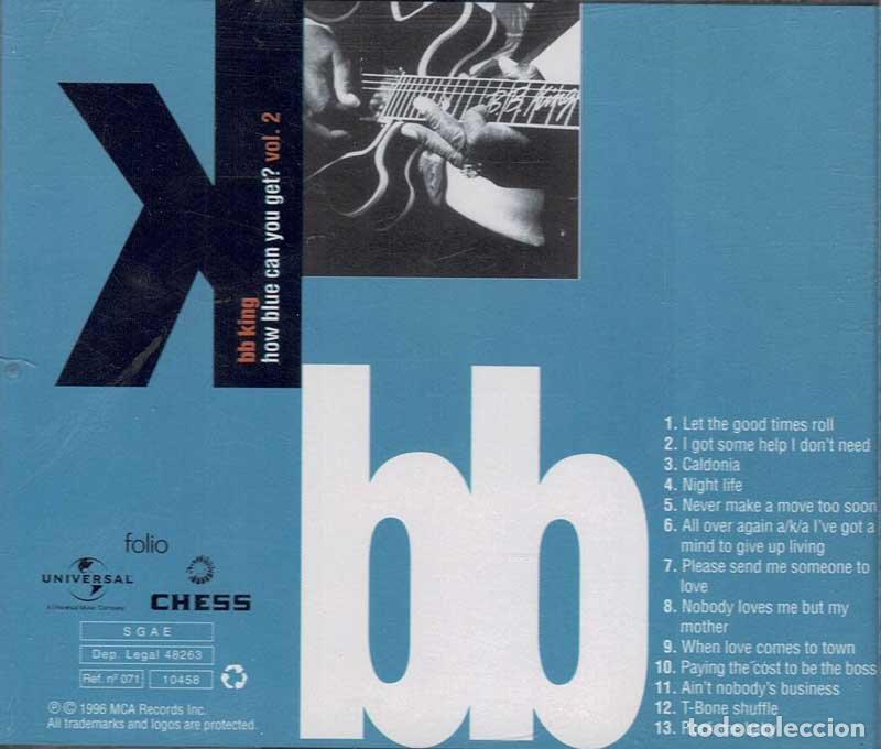 CDs de m&uacute;sica: B. B. King - How Blue Can You Get? Vol. 2. CD - Foto 2