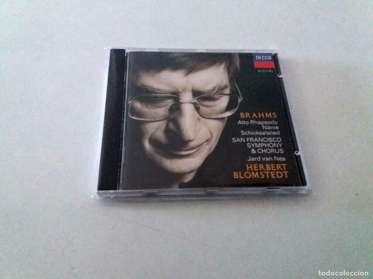CDs de m&uacute;sica: HERBERT BLOMSTEDT &rdquo;BRAHMS WORK FOR CHORUS AND ORCHESTRA&rdquo; CD 5 TRACKS COMO NUEVO - Foto 1