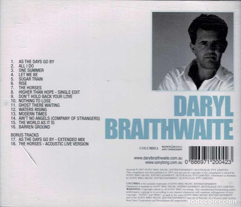 CDs de m&uacute;sica: Daryl Braithwaite - The Essential. CD - Foto 2