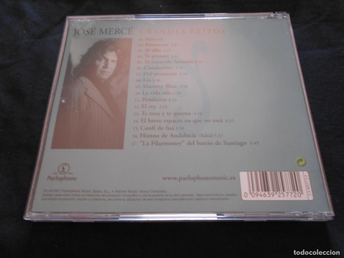 CDs de m&uacute;sica: JOSE MERC&Eacute; - GRANDES EXITOS - Foto 2