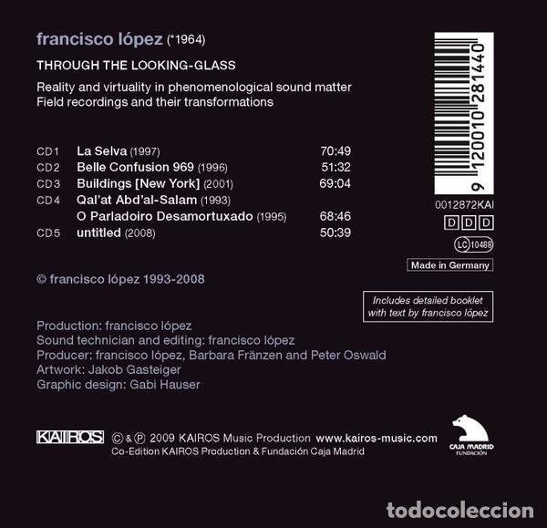 CDs de m&uacute;sica: Francisco L&oacute;pez &lrm;&ndash; Through The Looking-Glass 5 x CD - Foto 2