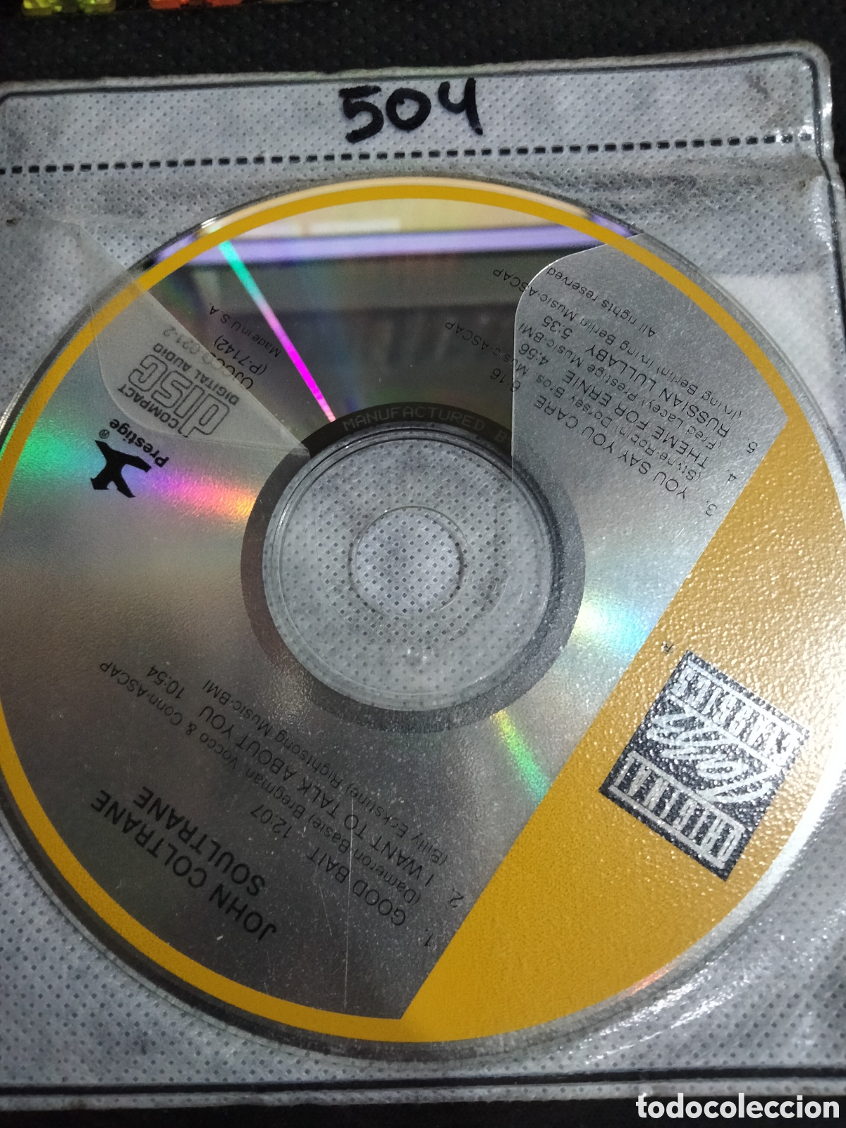 CDs de m&uacute;sica: CD John coltrane soultrane -504 (disco solo) - Foto 1