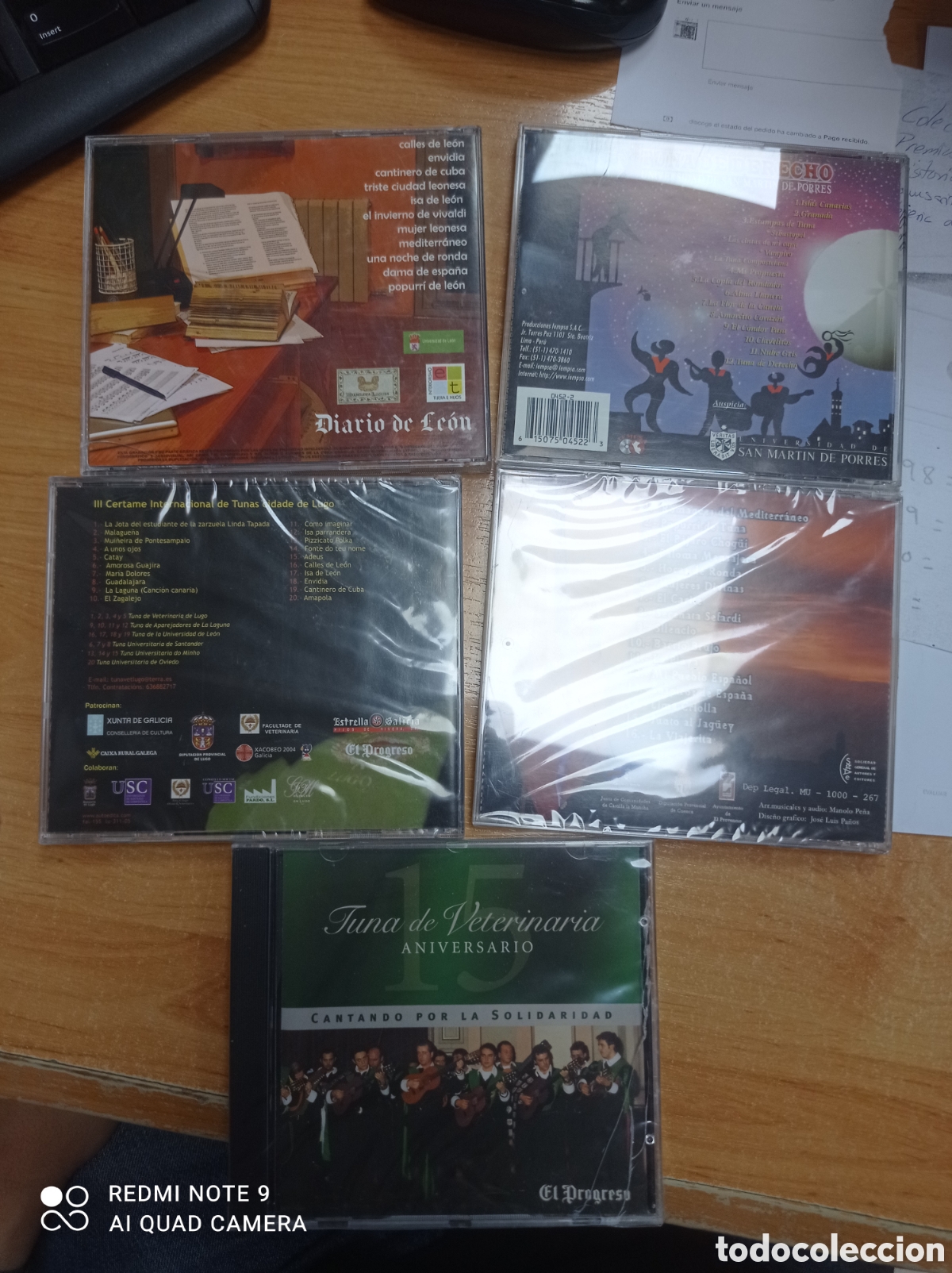 CDs de m&uacute;sica: Lote de 5 CDs de la tuna pack 9 - Foto 2
