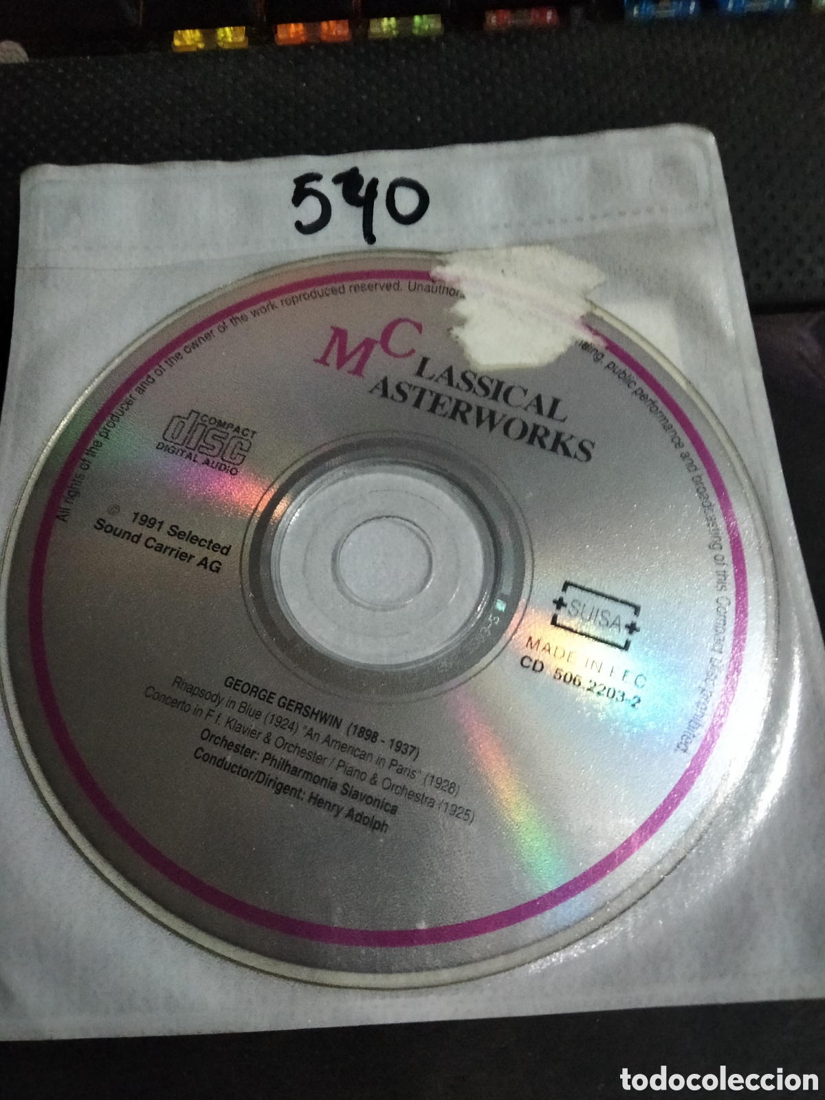 CDs de m&uacute;sica: CD George Gershwin -540 (disco solo) - Foto 1
