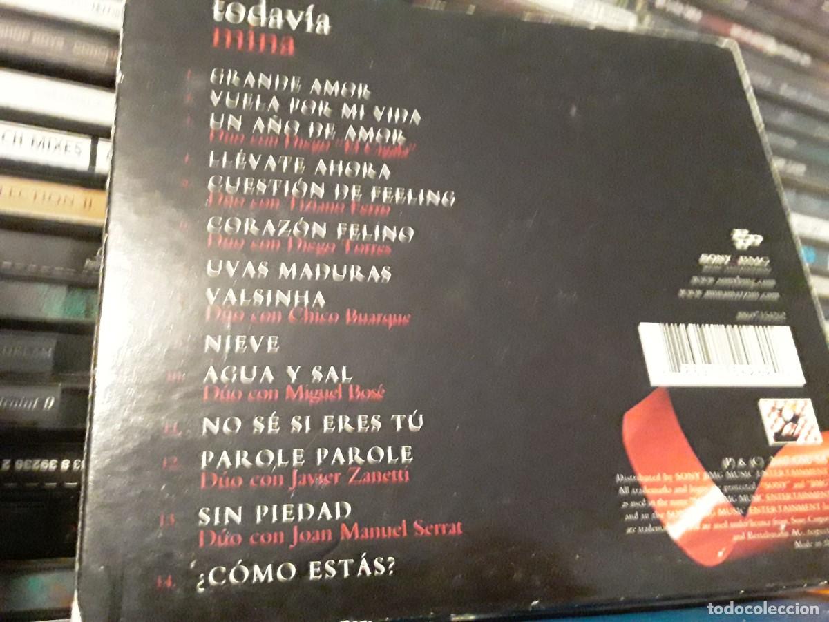 CDs de m&uacute;sica: Mina &lrm;&ndash; Todav&iacute;a - cd - Foto 2