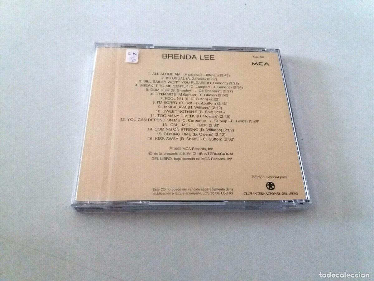 CDs de m&uacute;sica: BRENDA LEE &rdquo;LOS 60 DE LOS 60&rdquo; CD 16 TRACKS COMO NUEVO - Foto 2