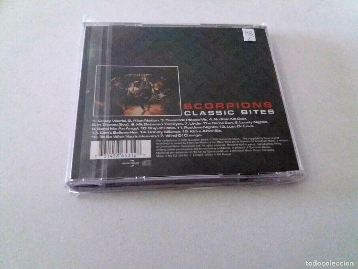 CDs de m&uacute;sica: SCORPIONS &rdquo;CLASSIC BITES&rdquo; CD 17 TRACKS - Foto 2