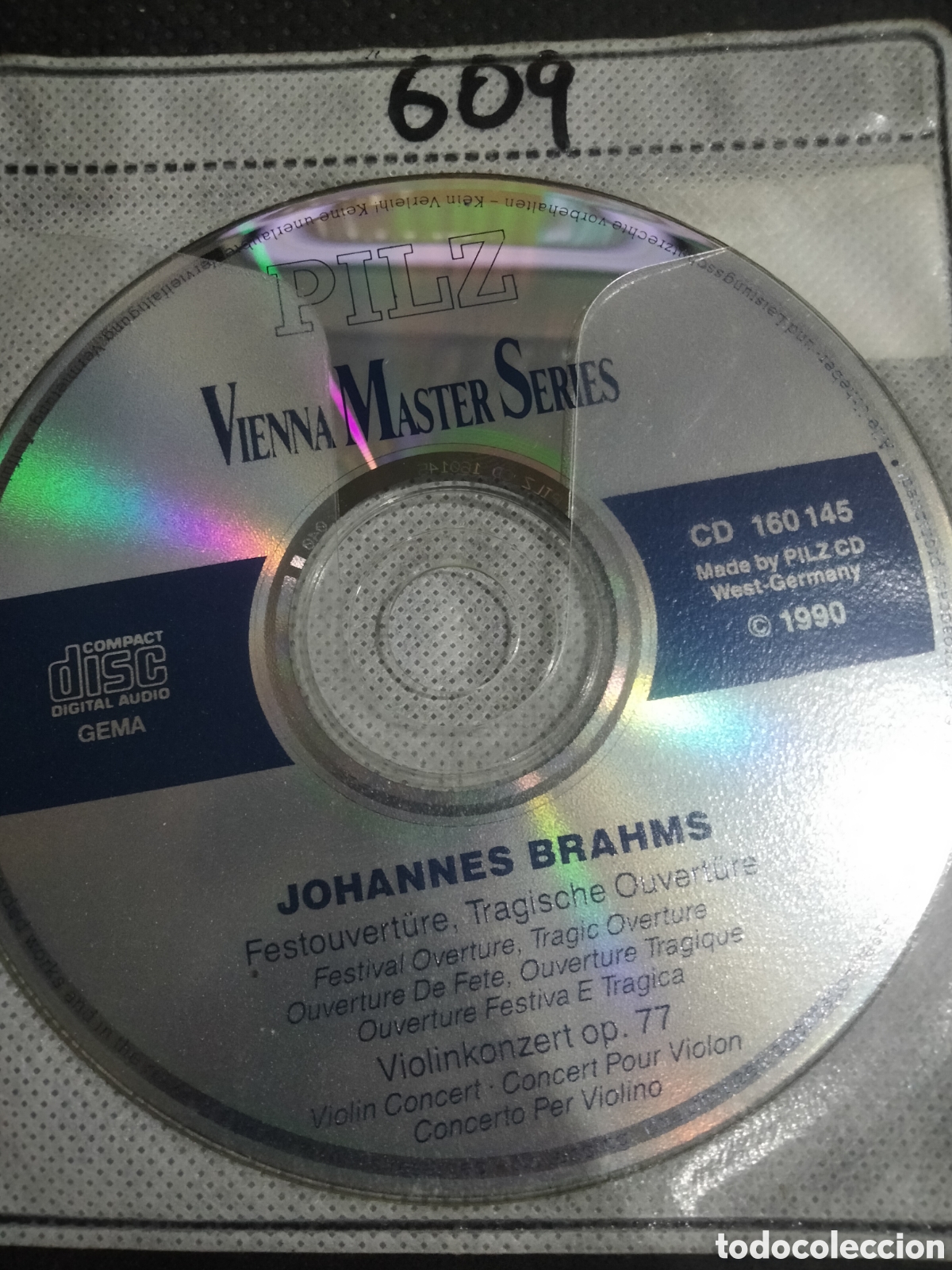 CDs de m&uacute;sica: CD Johannes brahms -609 (disco solo) - Foto 1