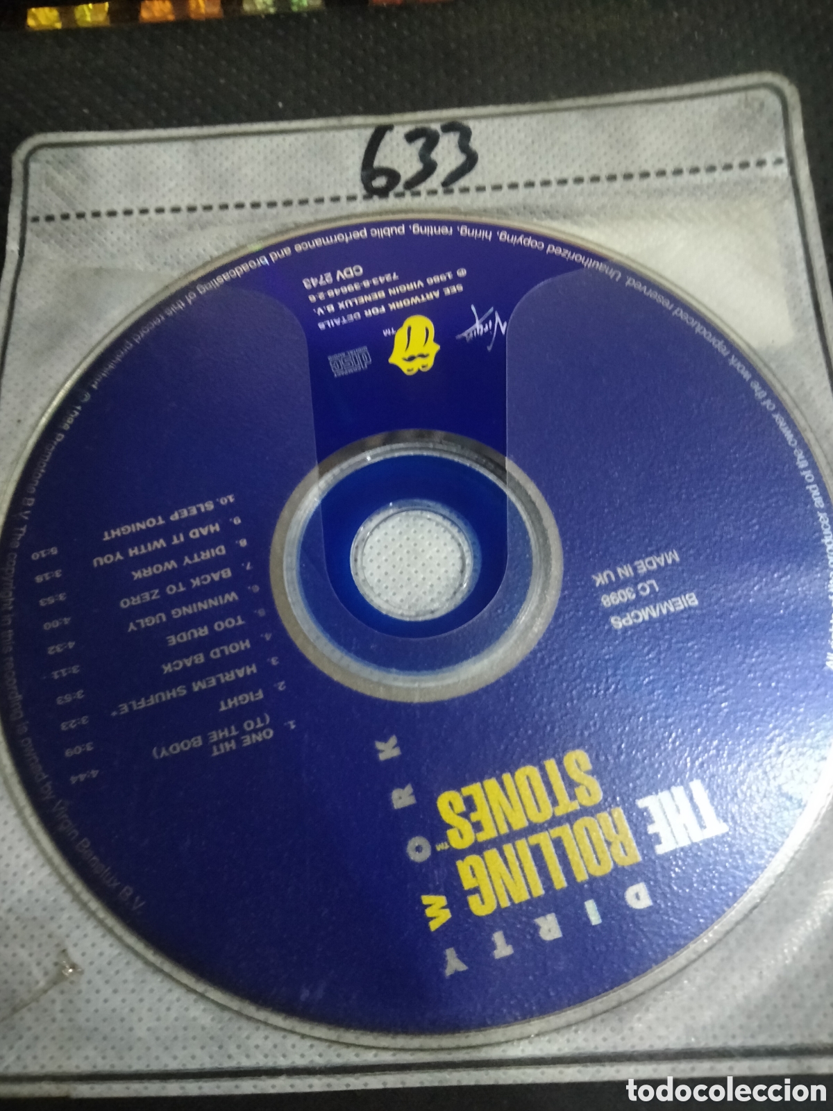 CDs de m&uacute;sica: Cd rolling stones dirty work -633 (disco solo) - Foto 1