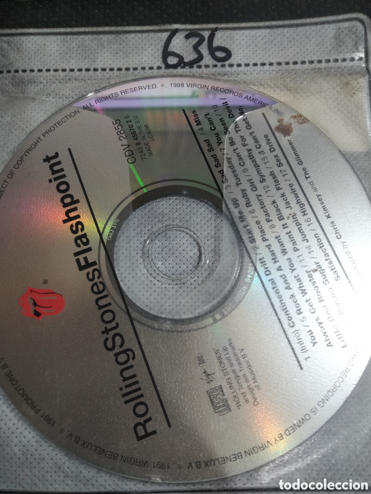 CDs de m&uacute;sica: CD rolling Stones flashpoint -636 (disco solo) - Foto 1