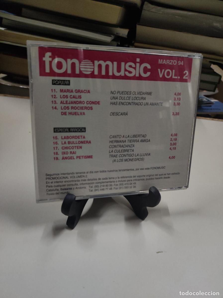 CDs de m&uacute;sica: Fonomusic Vol. 2 Marzo 94 - Foto 2
