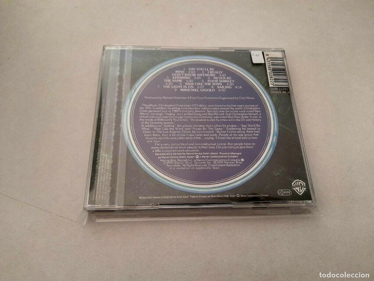 CDs de m&uacute;sica: CHRISTOPHER CROSS &rdquo;CHRISTOPHER CROSS&rdquo; CD 9 TRACKS COMO NUEVO - Foto 2
