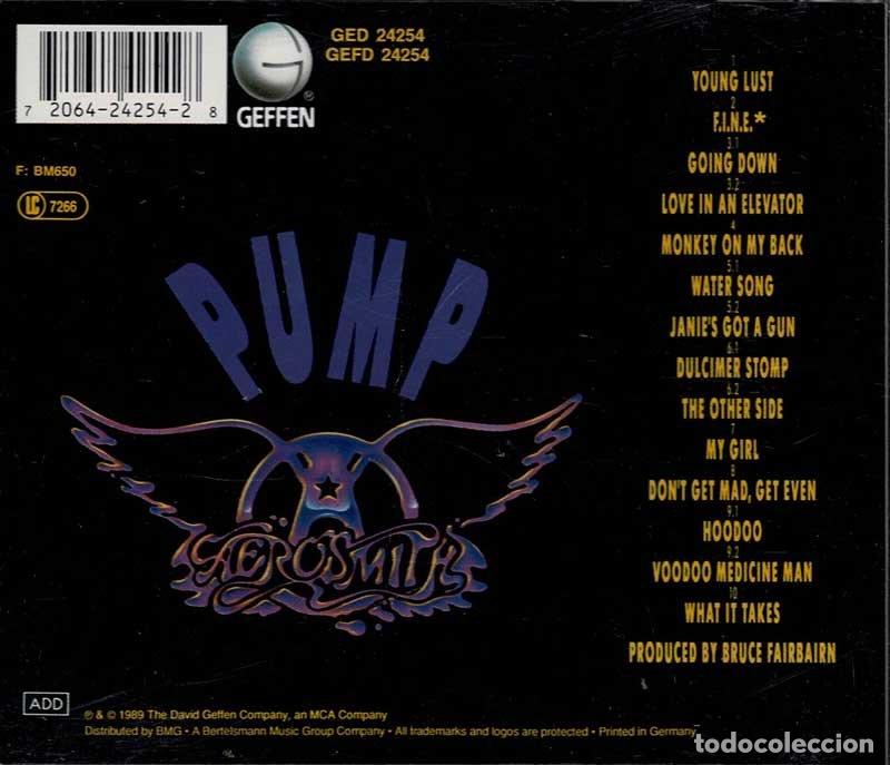 CDs de m&uacute;sica: Aerosmith - Pump. CD - Foto 2