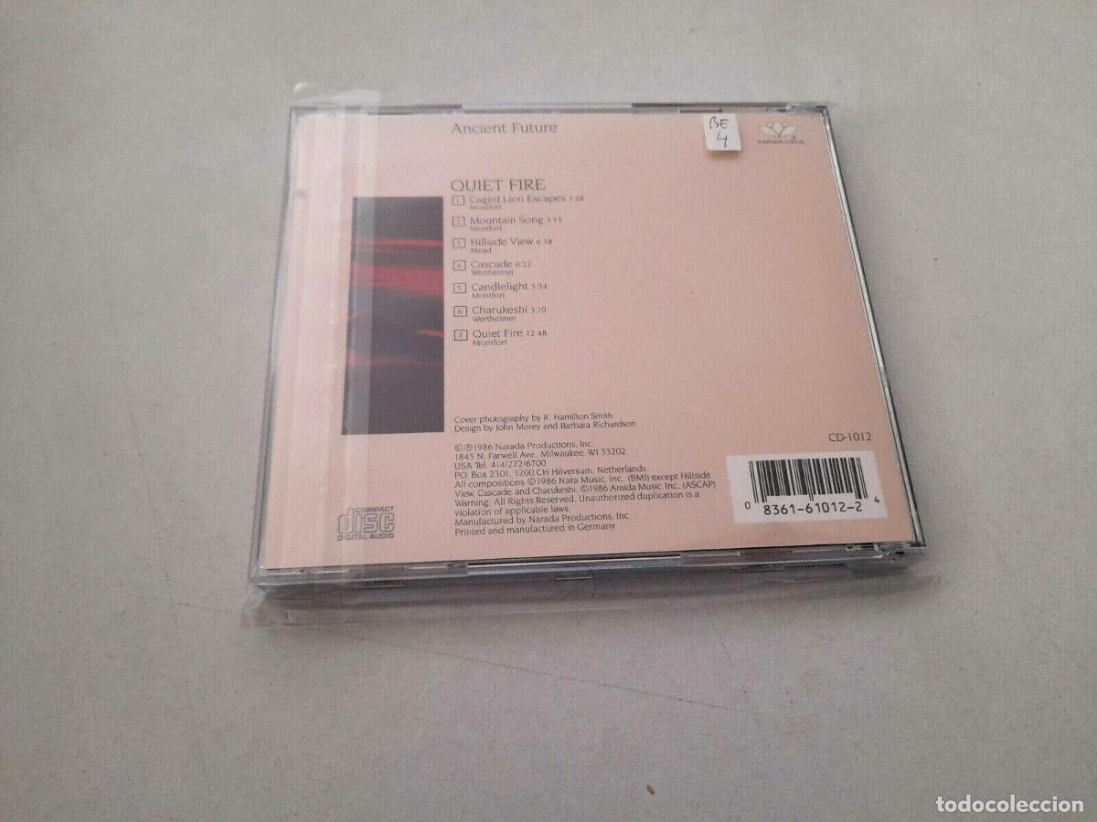 CDs de m&uacute;sica: CD &rdquo;QUIET FIRE&rdquo; CD 7 TRACKS ANCIENT FUTURE NARADA LOTUS - Foto 2