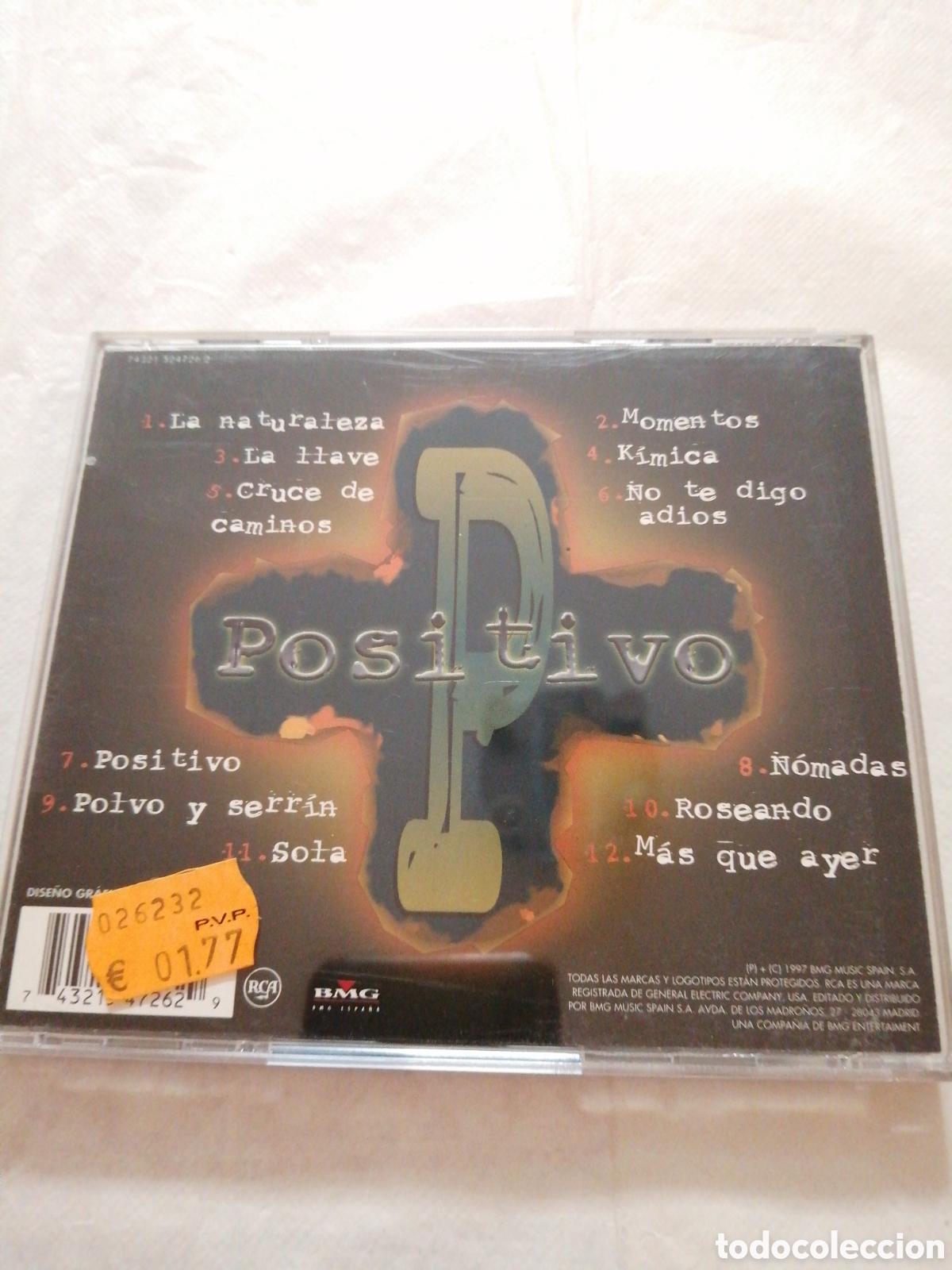 CDs de m&uacute;sica: P&uacute;lgar. Cd Positivo. 1997 - Foto 2