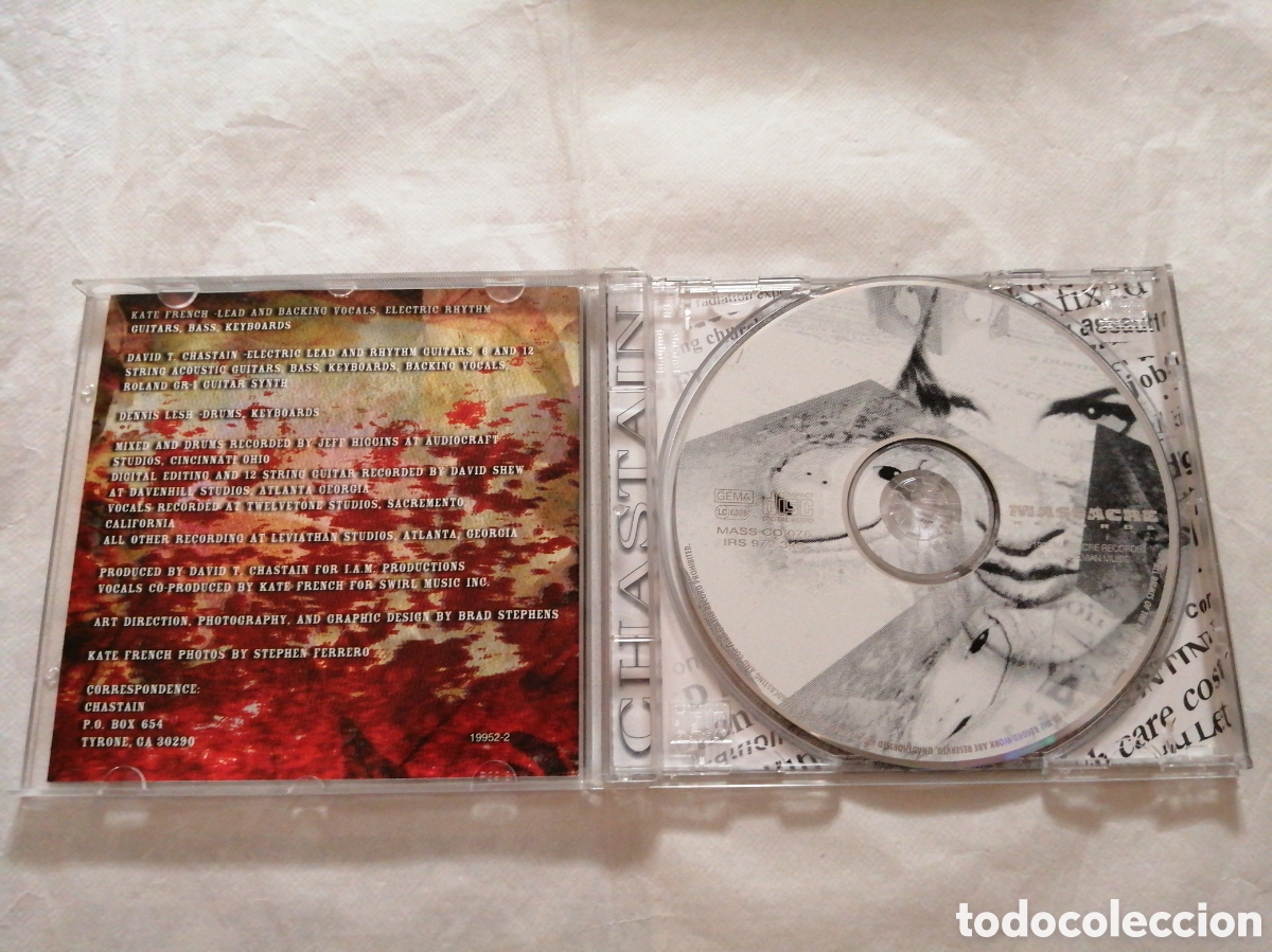 CDs de m&uacute;sica: Chastain. Cd Sick society. 1995 - Foto 3
