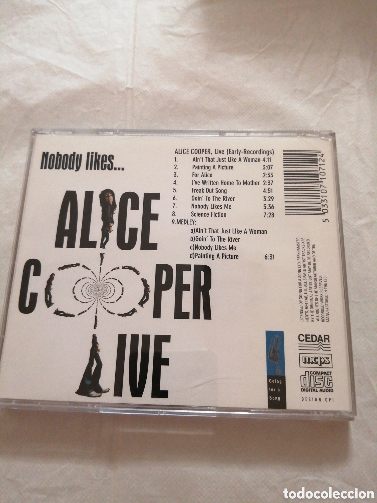 CDs de m&uacute;sica: Alice Cooper. Cd Nobody likes live - Foto 3