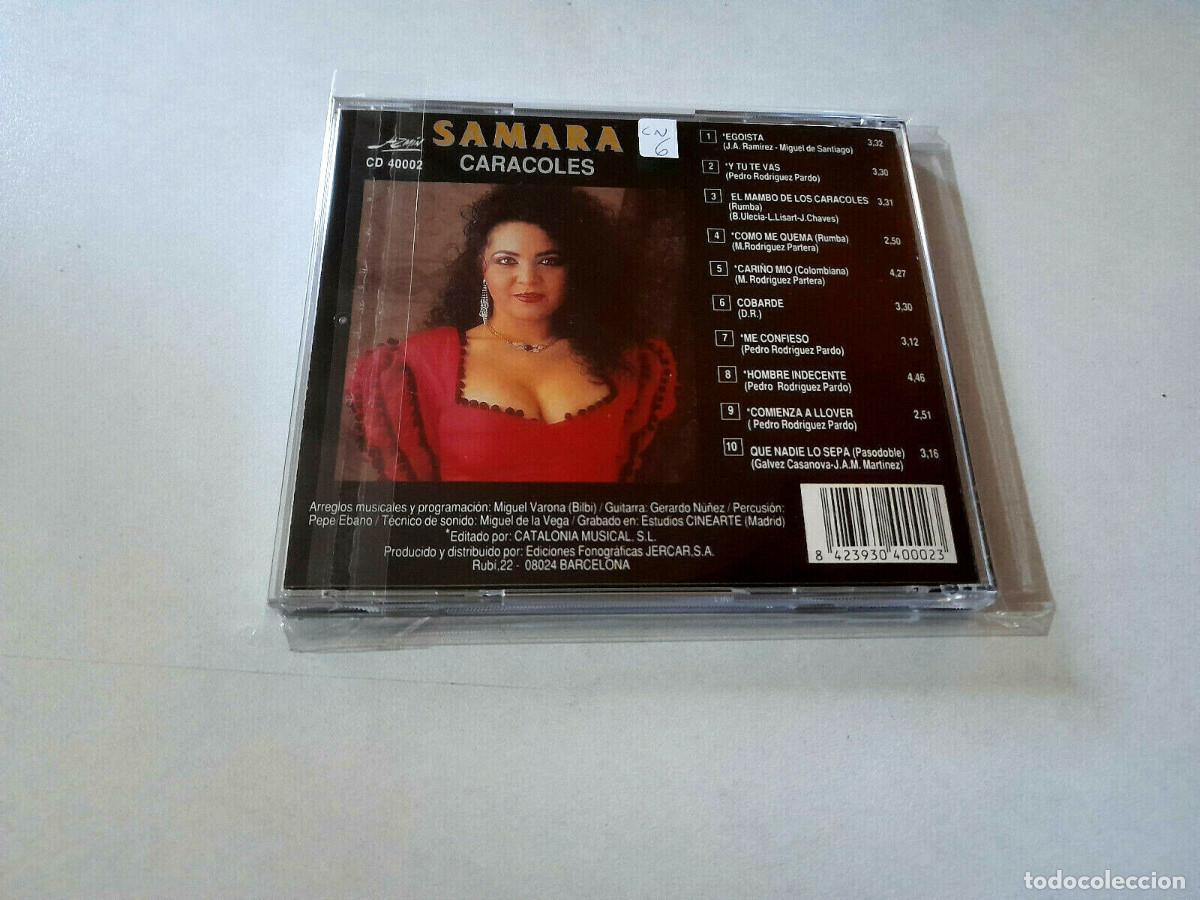 CDs de m&uacute;sica: SAMARA &rdquo;CARACOLES&rdquo; CD 10 TRACKS COMO NUEVO - Foto 2