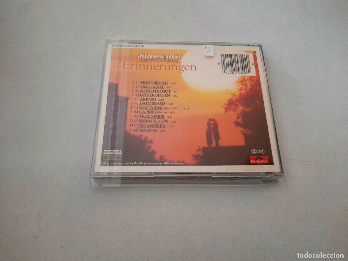 CDs de m&uacute;sica: JAMES LAST &rdquo;ERINNERUNGEN&rdquo; CD 12 TRACKS - Foto 2