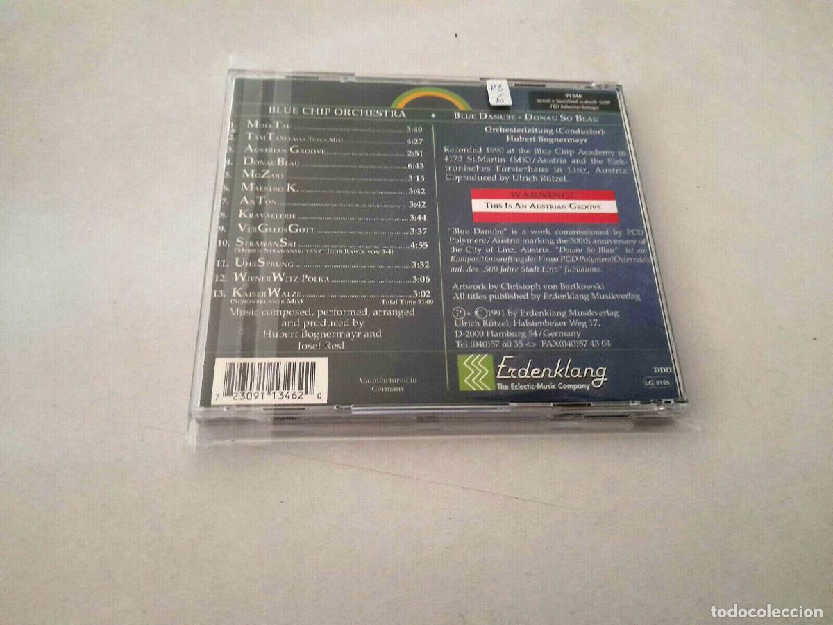 CDs de m&uacute;sica: BLUE CHIP ORCHESTRA &rdquo;BLUE DANUBE&rdquo; CD 13 TRACKS - Foto 2