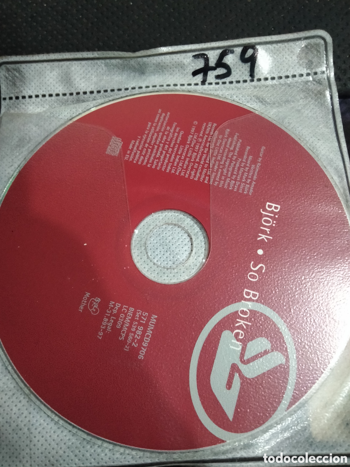 CDs de m&uacute;sica: Cd Bj&ouml;rk so Broken -759 (disco solo) - Foto 1