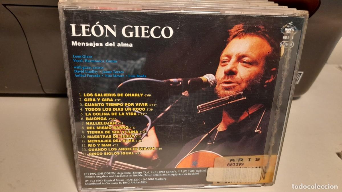 CDs de m&uacute;sica: CD LEON GIECO : MENSAJES DEL ALMA - Foto 2