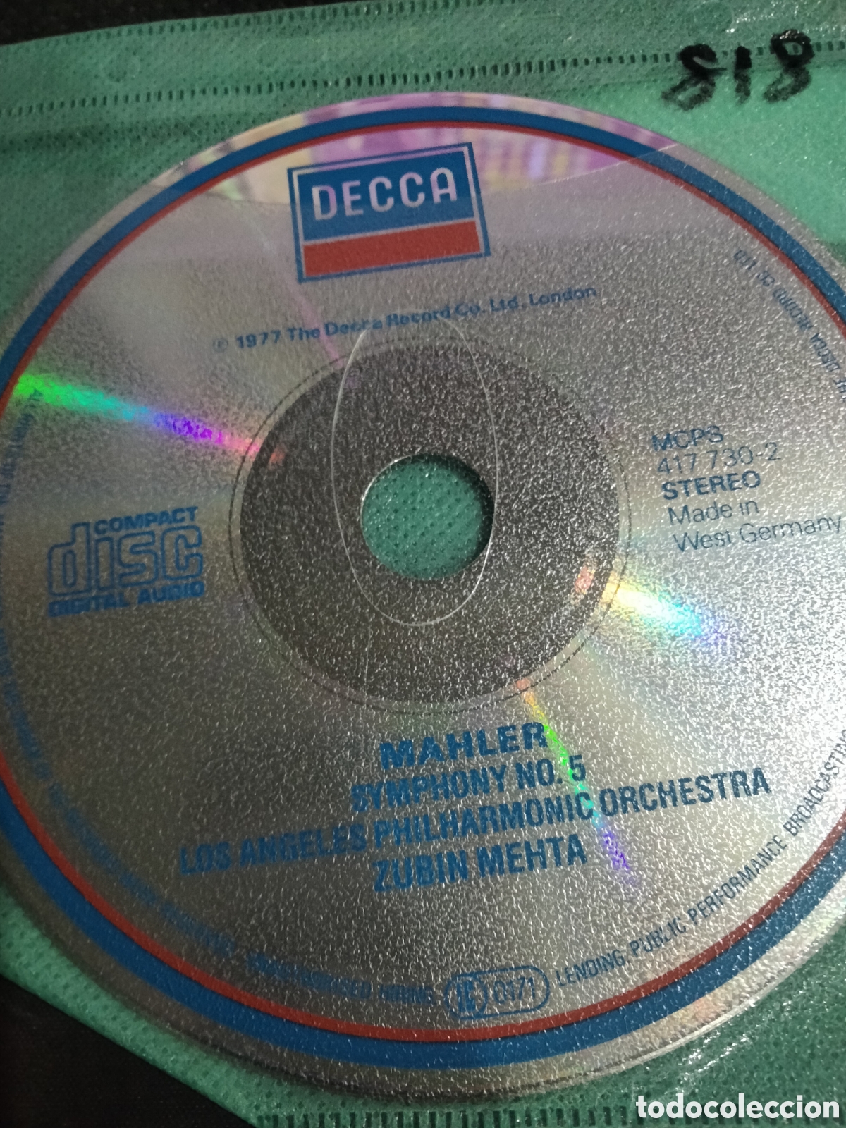 CDs de m&uacute;sica: CD mahler -818 (disco solo) - Foto 1