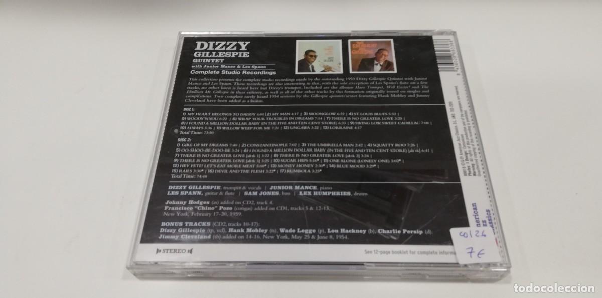 CDs de m&uacute;sica: COL19-Dizzy Gillespie Quintet - Complete Studio Recordings (2xCD, Comp, RM) - Foto 2