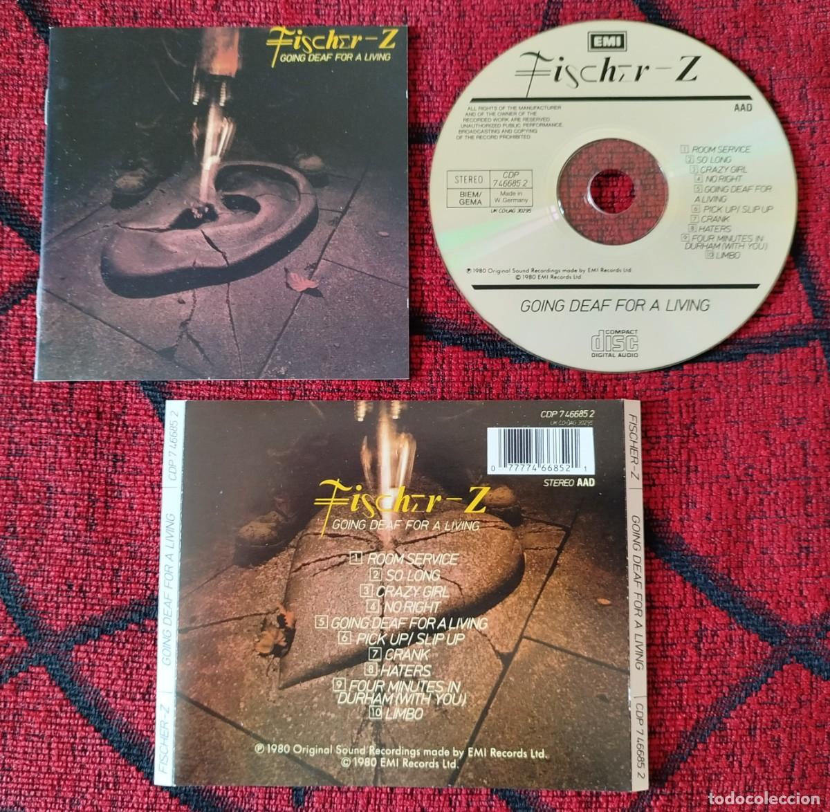 CDs de m&uacute;sica: FISCHER-Z ** Going Deaf For A Living ** CD ORIGINAL ALEMANIA